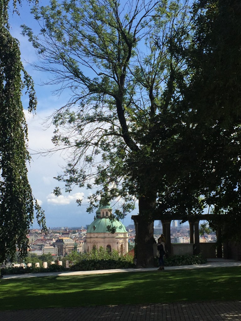 A view from the garden at Prague castle above Prague.