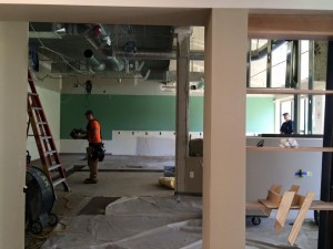 Construction of the new Introductory CS Lab, July 6, 2015