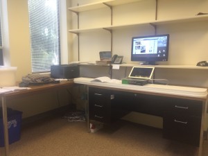 Impromptu standing desk, version 3