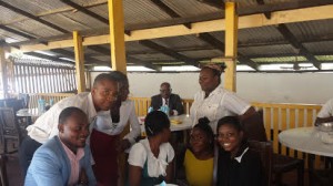 Lunch with some of the interns and one of our supervisors
