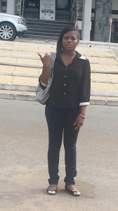 Standing in front of the Volta River Authority Office