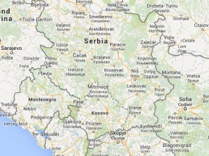 Kosovo is struggling for legitimacy as country separate from Serbia. Google Maps articulates this struggle by placing a dotted line between Serbia and Kosovo rather than a solid border.