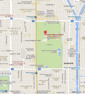 The palace grounds and the park that surrounds them is massive. Many many city blocks.