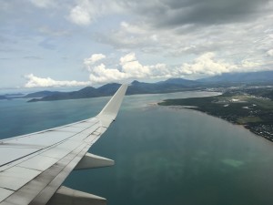 View of Cairns from the plane