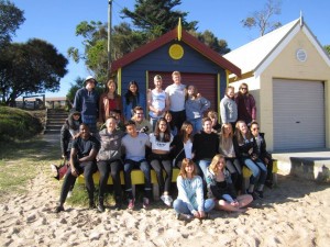 IFSA group at some of the beach houses Australia is famous for